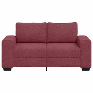 2-sitssoffa vinröd 120 cm tyg