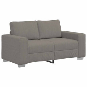 Loveseat soffa ljusgrå 120 cm manchestertyg