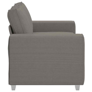 Loveseat soffa ljusgrå 120 cm manchestertyg