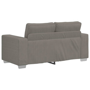 Loveseat soffa ljusgrå 120 cm manchestertyg