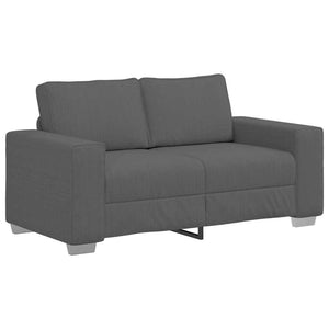 Loveseat soffa mörkgrå 120 cm manchestertyg