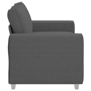 Loveseat soffa mörkgrå 120 cm manchestertyg