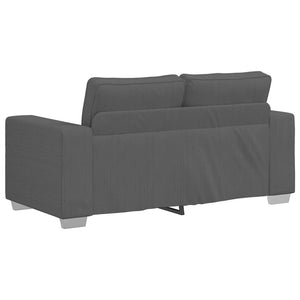 Loveseat soffa mörkgrå 120 cm manchestertyg