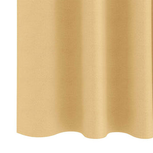 Mörkläggningsgardiner med Ringar 2 pcs Beige 175 x 140 cm