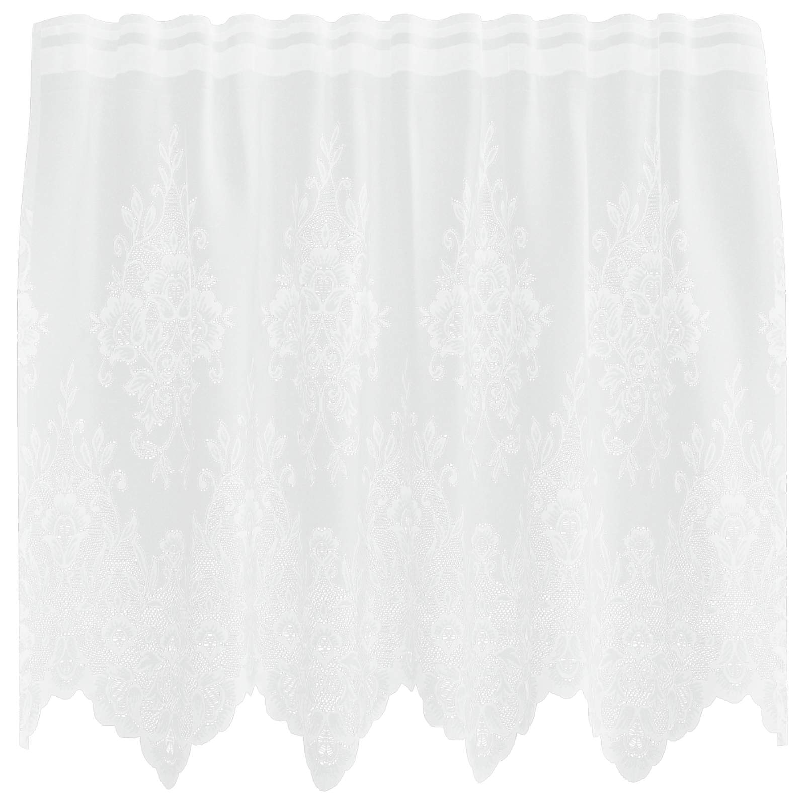 Spetsgardin Vit 120 x 150 cm Polyester
