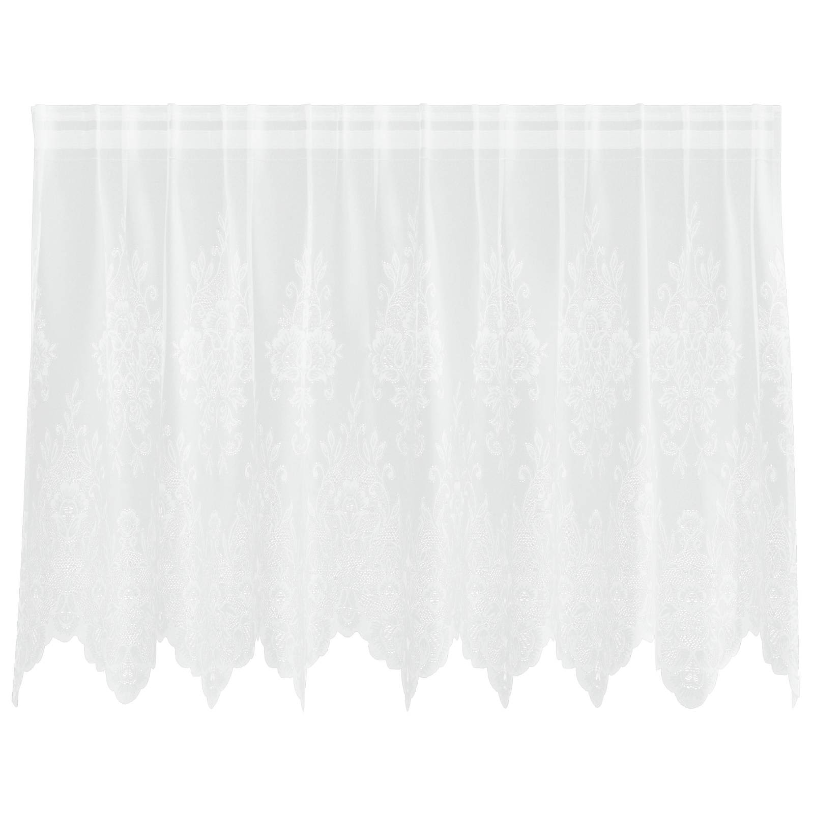 Spetsgardin Vit 100 x 200 cm Polyester
