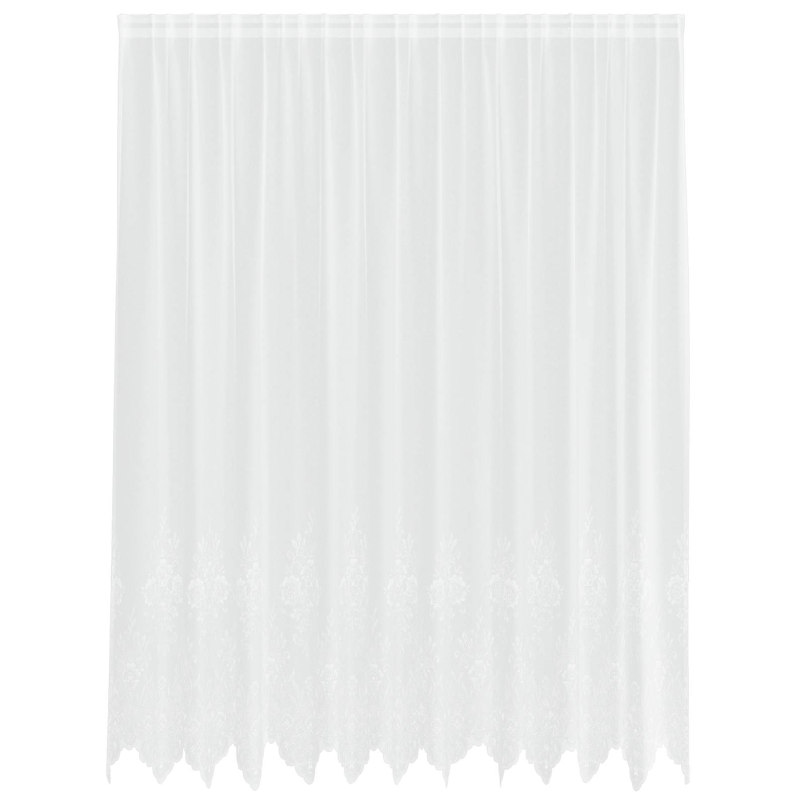 Spetsgardin Vit 220 x 300 cm Polyester