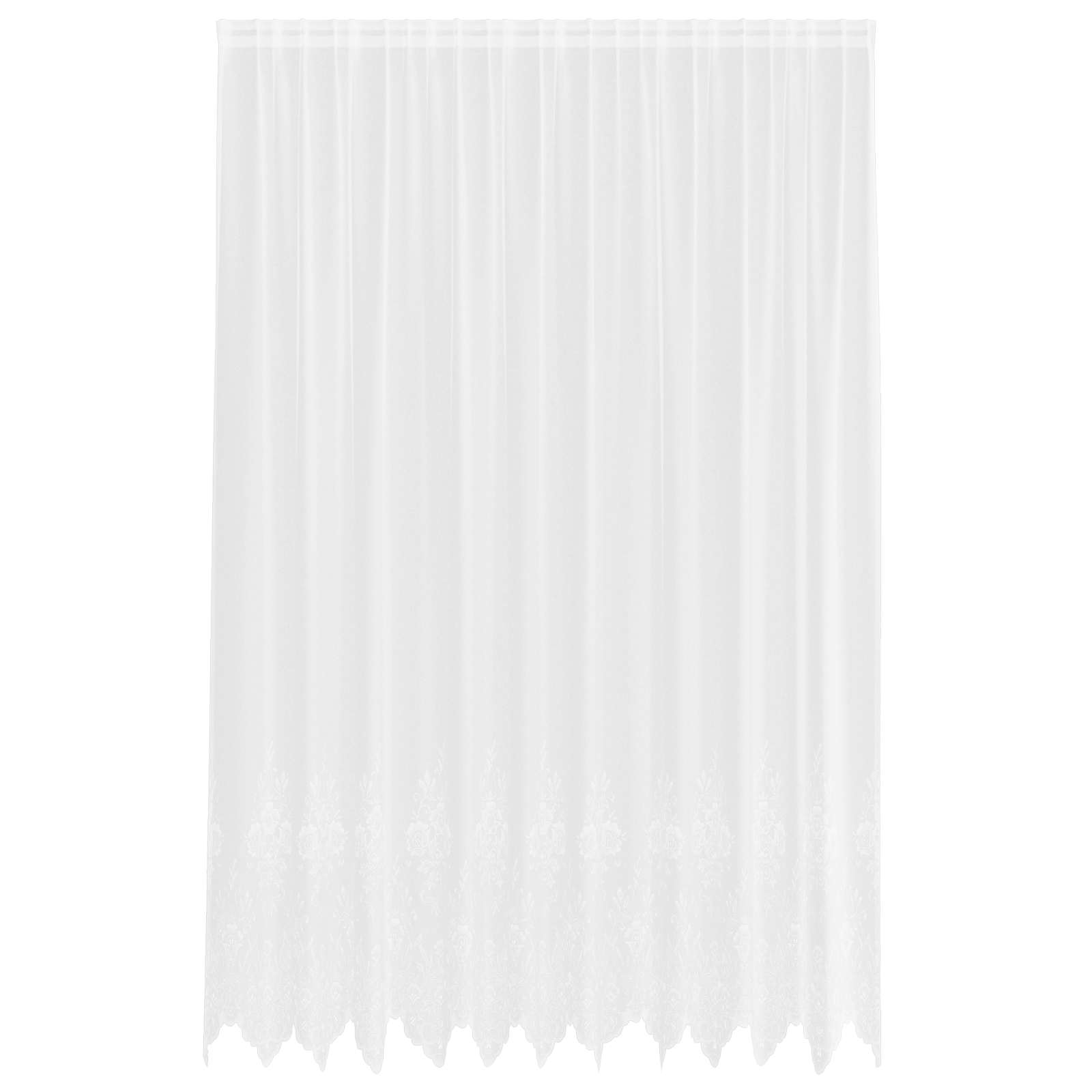 Spetsgardin Vit 280 x 300 cm Polyester