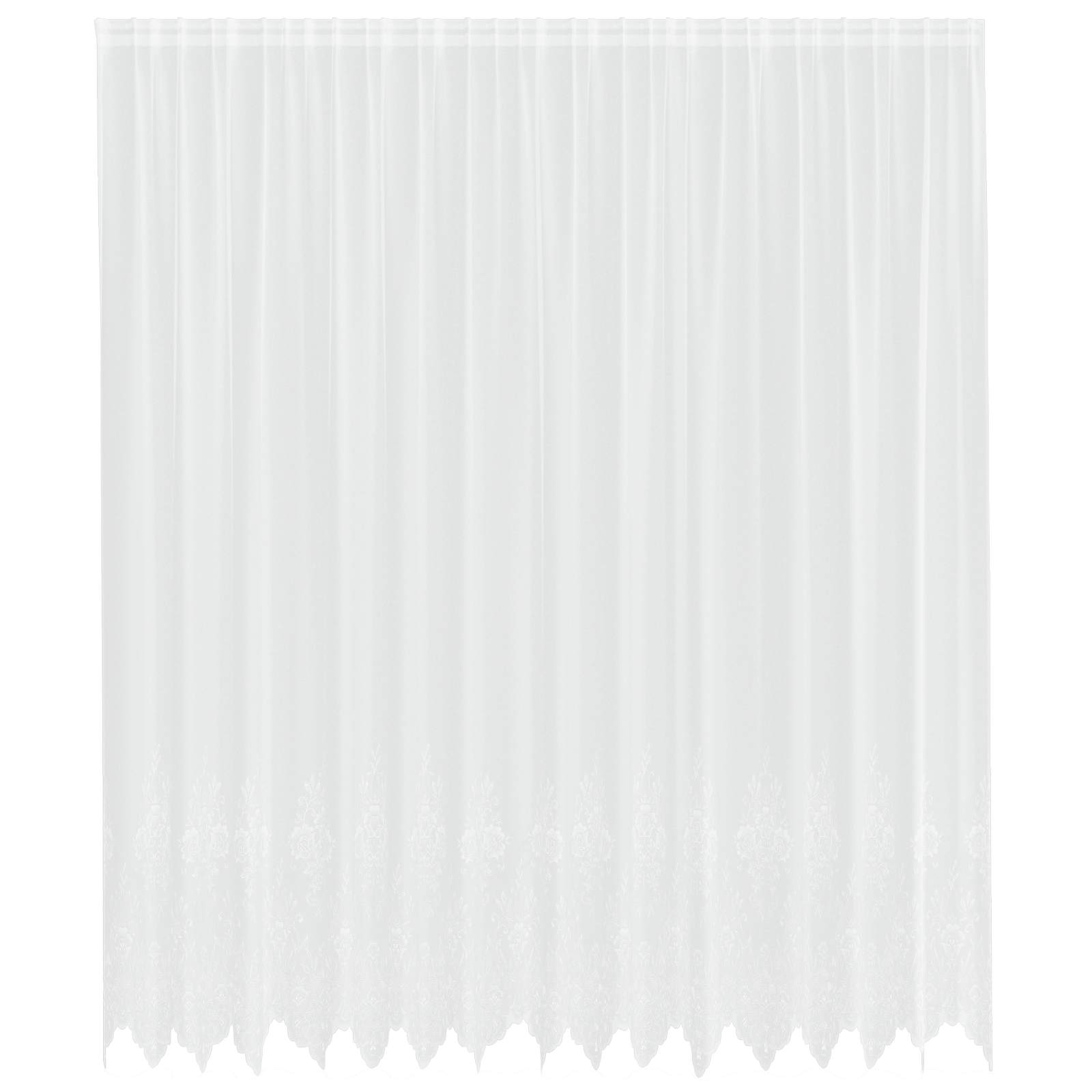 Spetsgardin Vit 280 x 400 cm Polyester