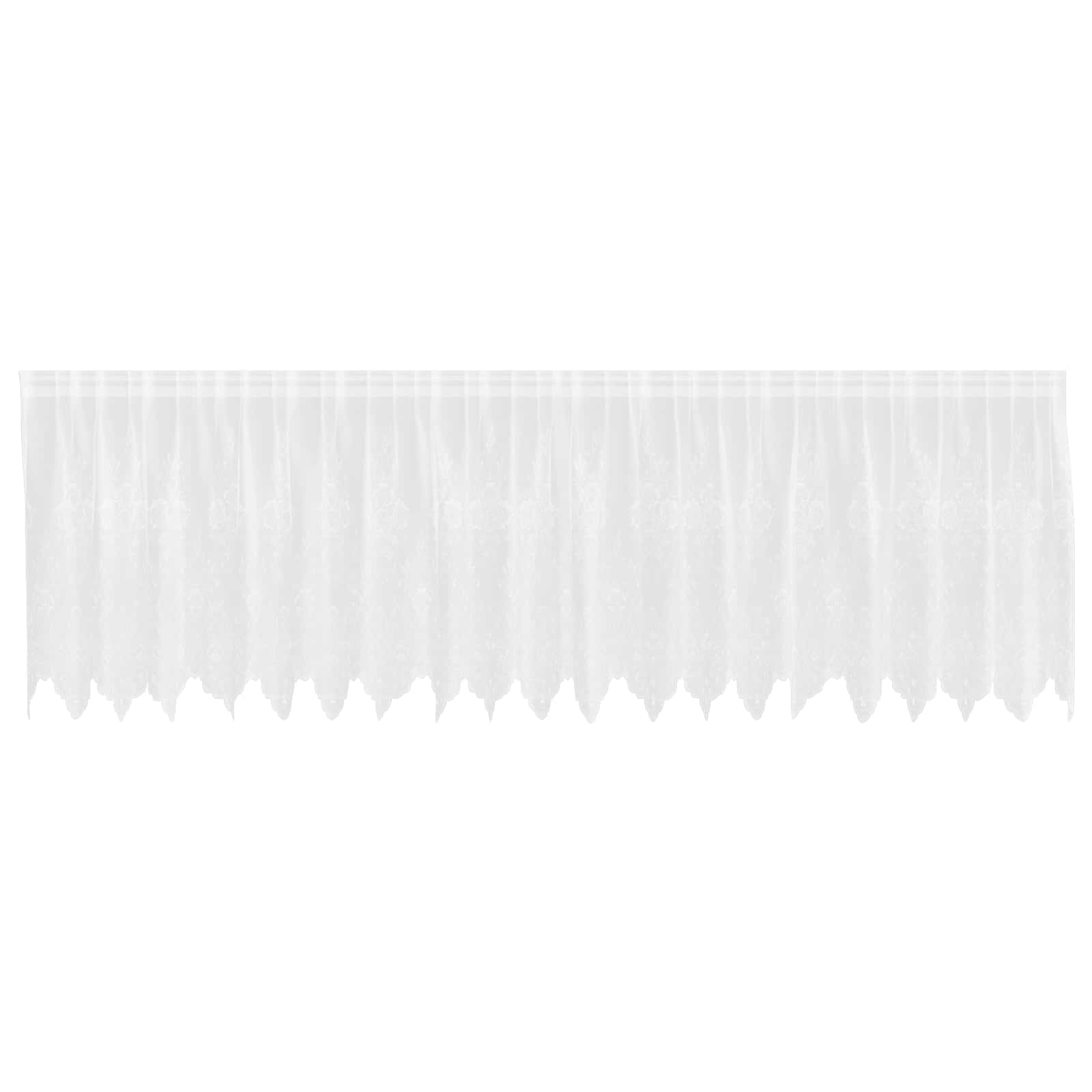 Spetsgardin Vit 100 x 500 cm Polyester