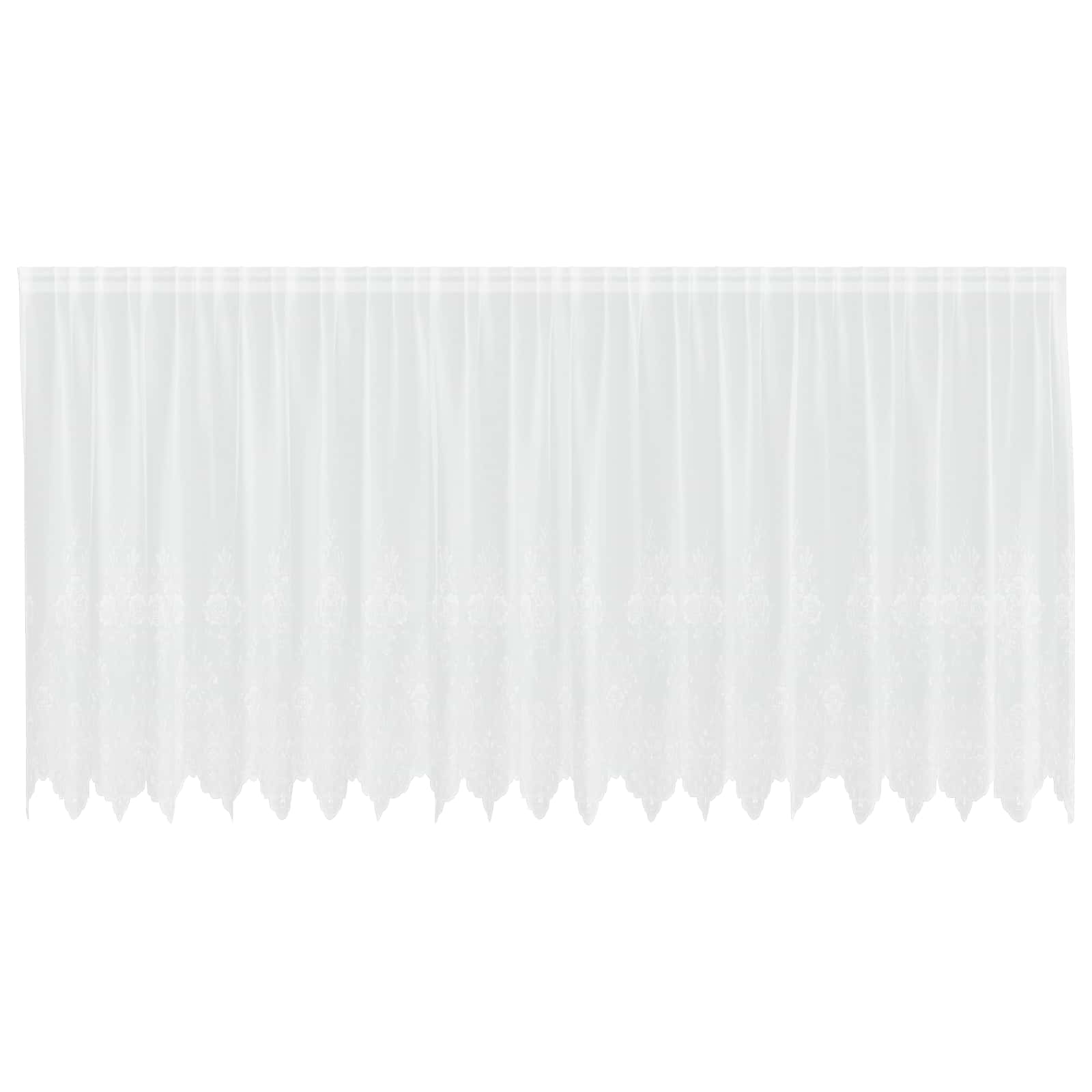 Spetsgardin Vit 140 x 500 cm Polyester