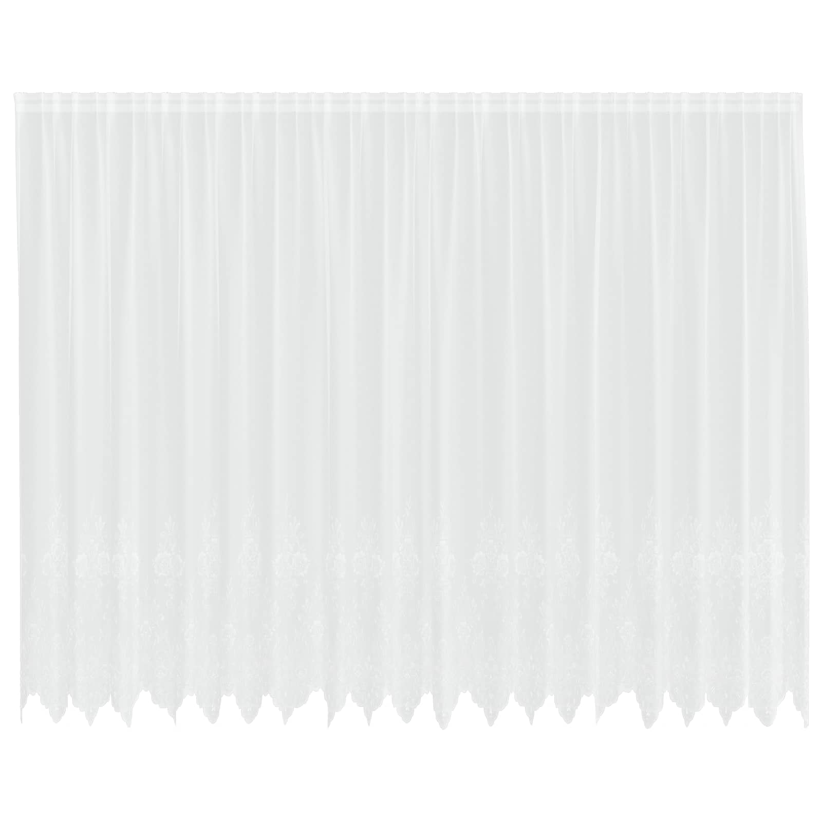 Spetsgardin Vit 200 x 500 cm Polyester