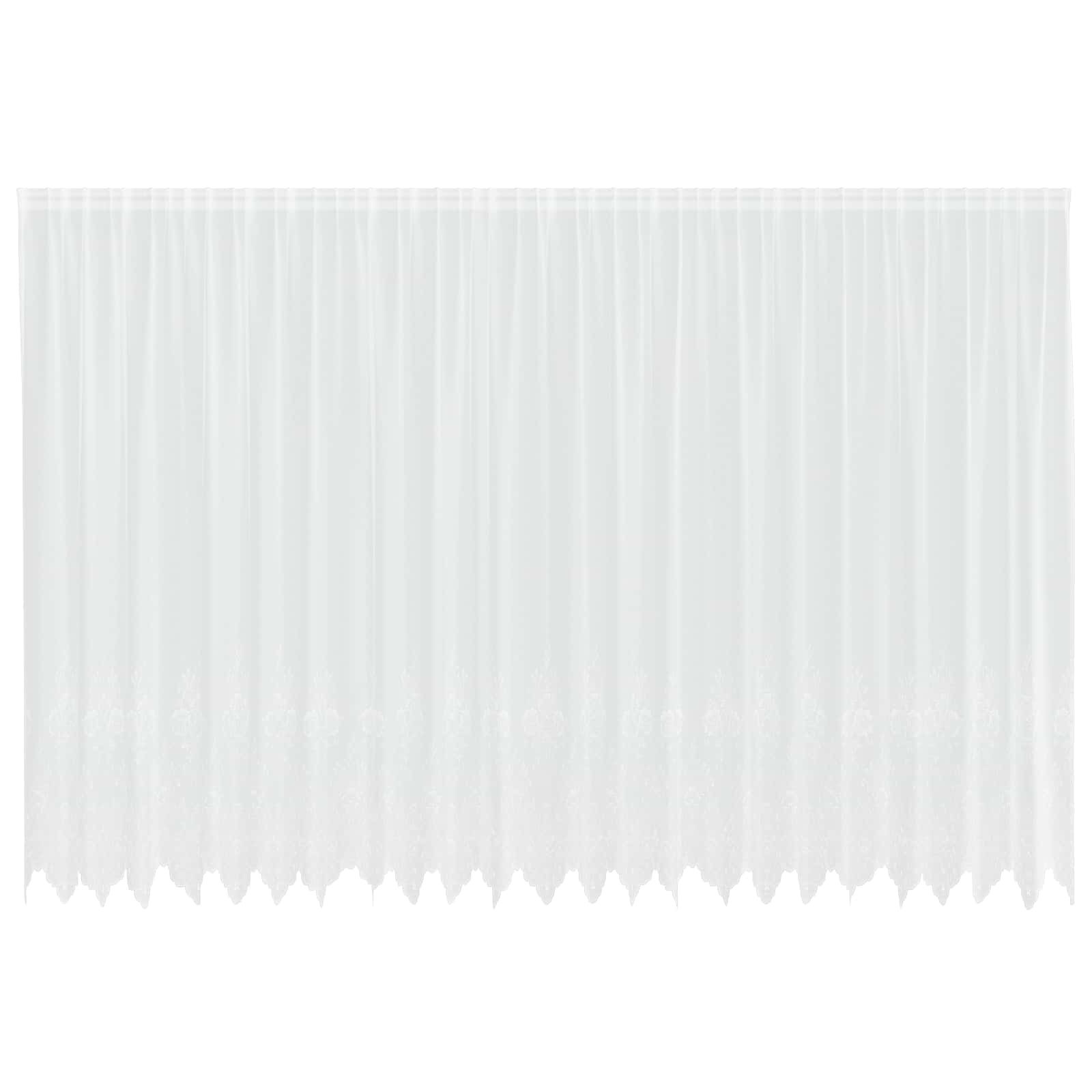 Spetsgardin Vit 220 x 600 cm Polyester
