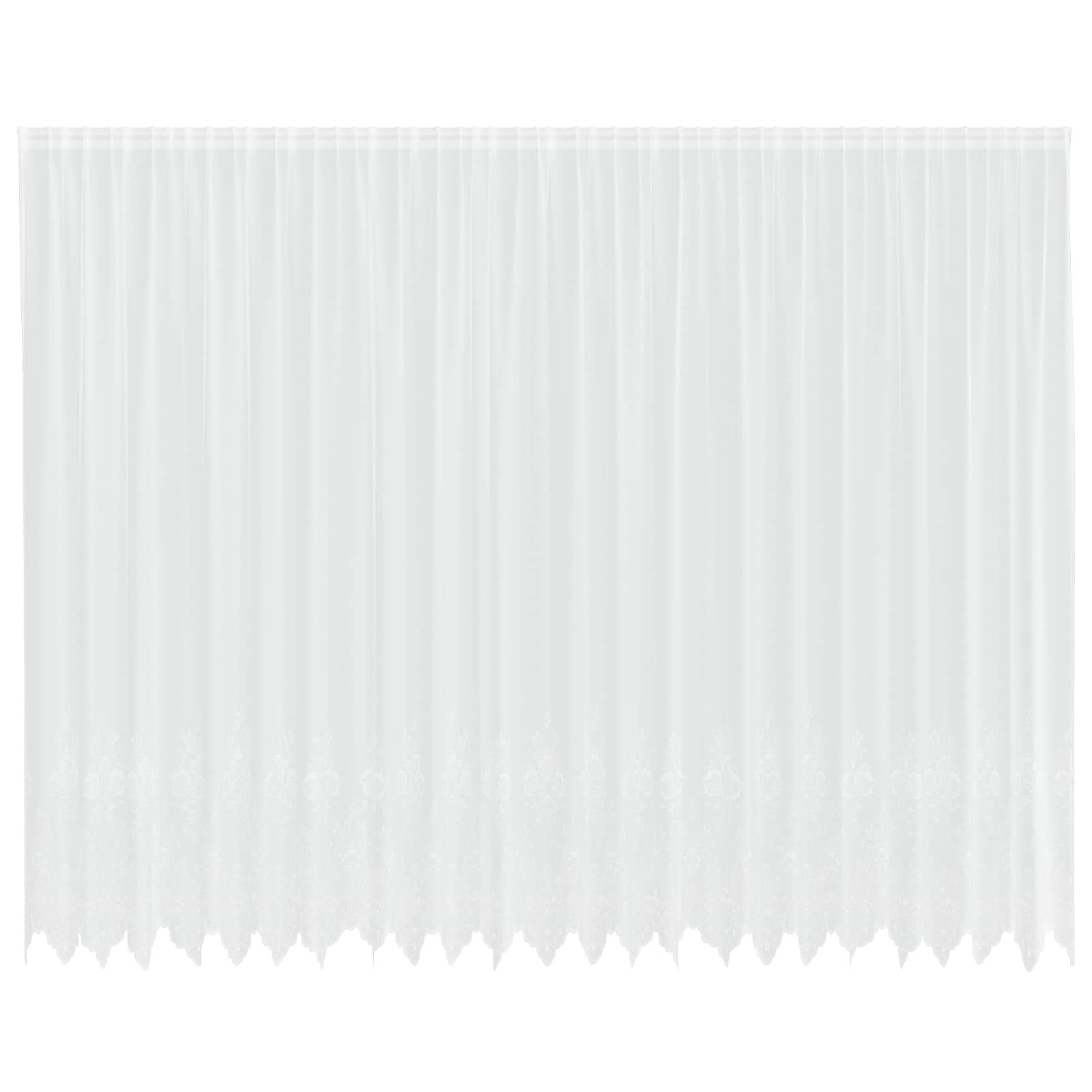 Spetsgardin Vit 260 x 600 cm Polyester