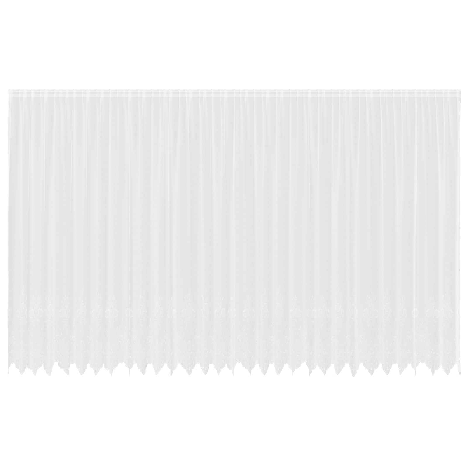 Spetsgardin Vit 260x750cm Polyester