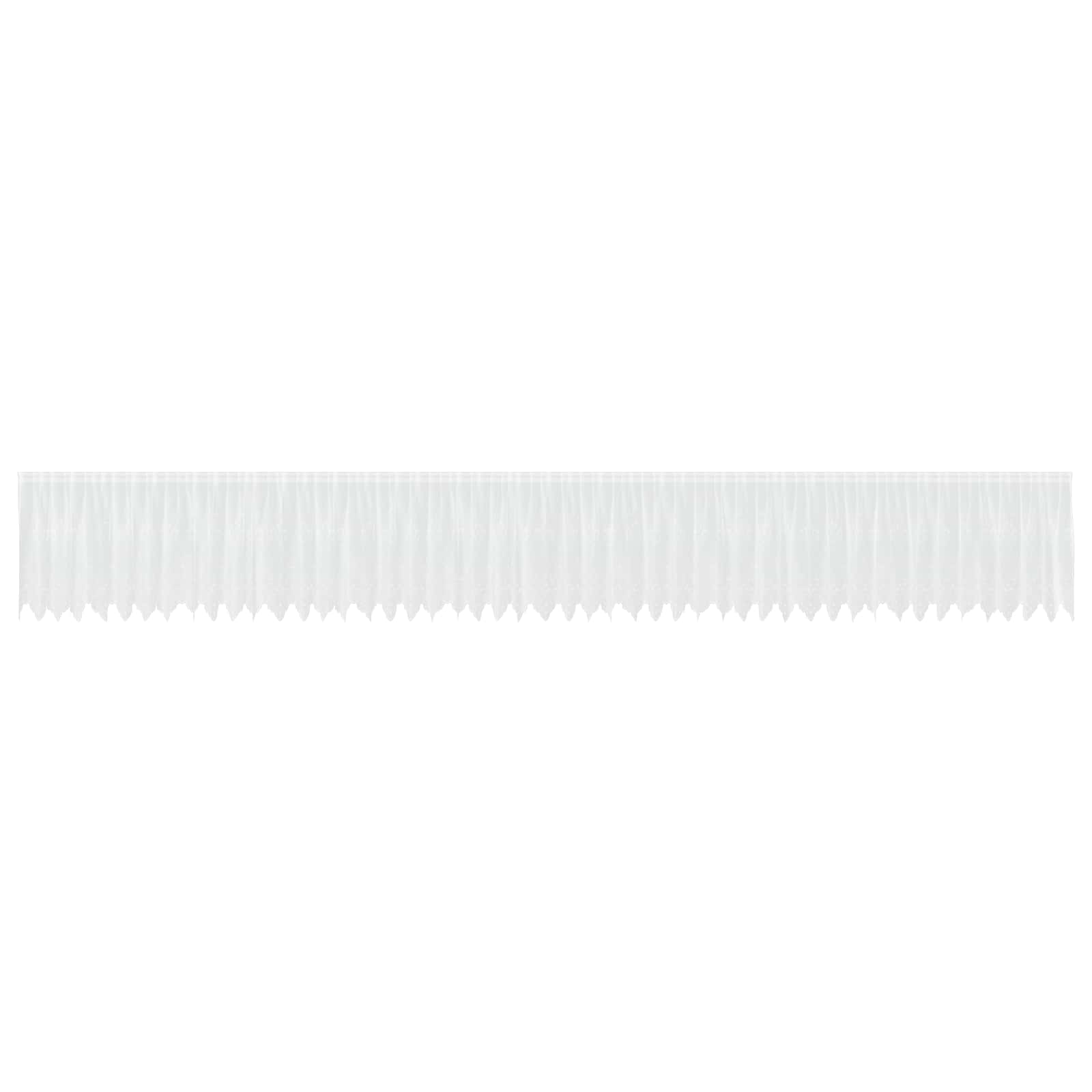 Spetsgardin Vit 80 x 1200 cm Polyester