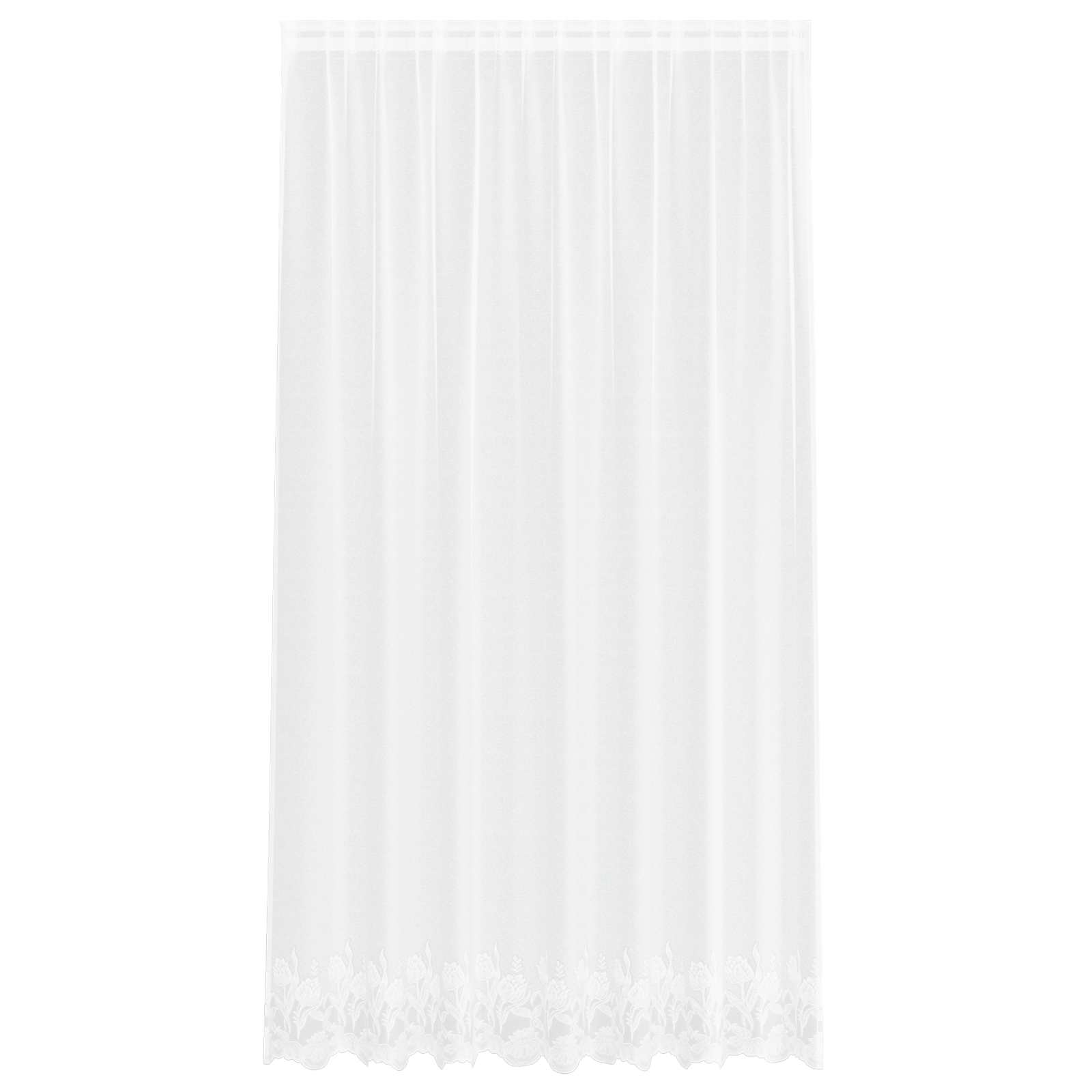 Spetsgardin Vit 245 x 200 cm Polyester