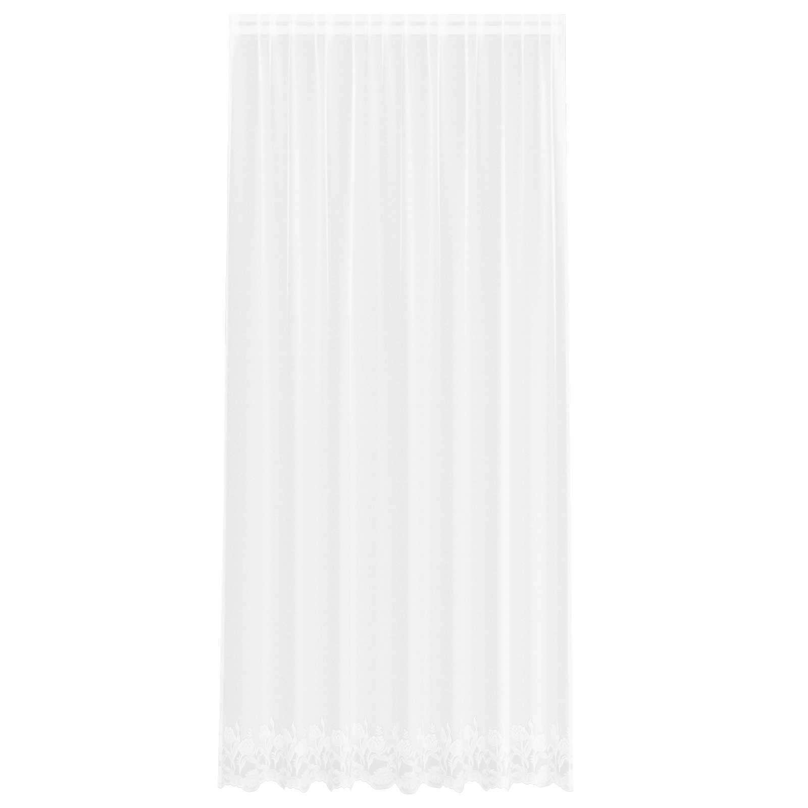 Spetsgardin Vit 280 x 200 cm Polyester