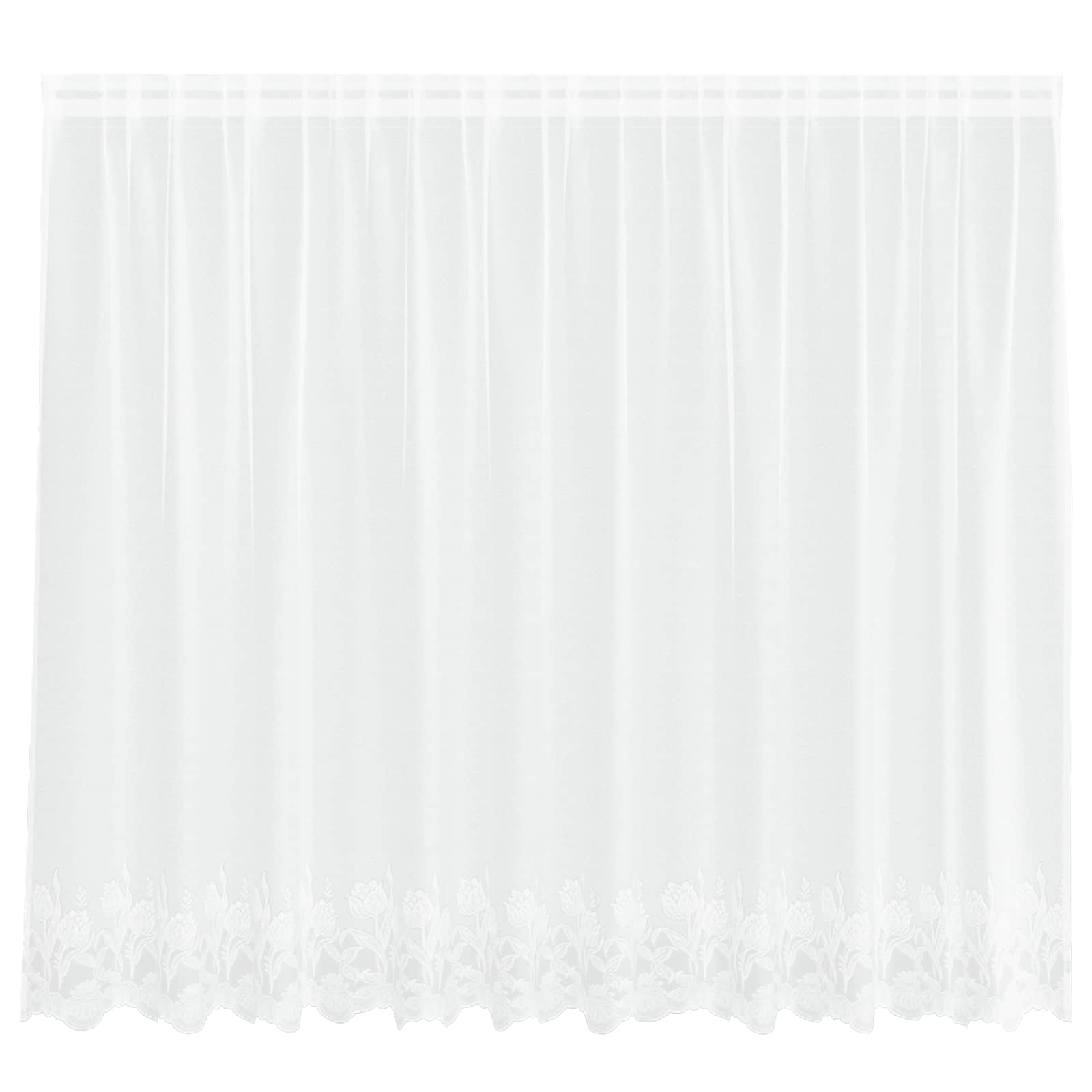 Spetsgardin Vit 180 x 300 cm Polyester