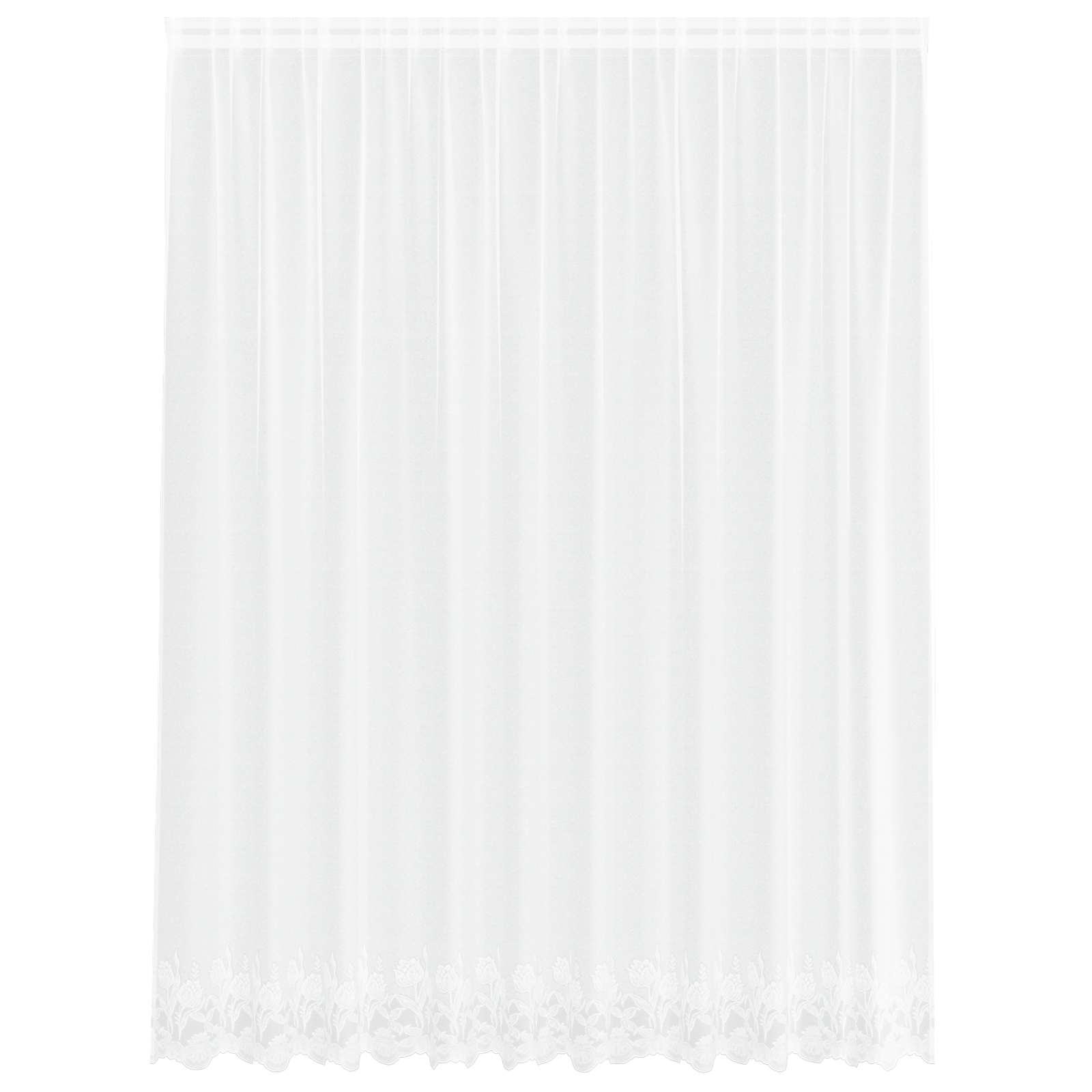 Spetsgardin Vit 220 x 300 cm Polyester