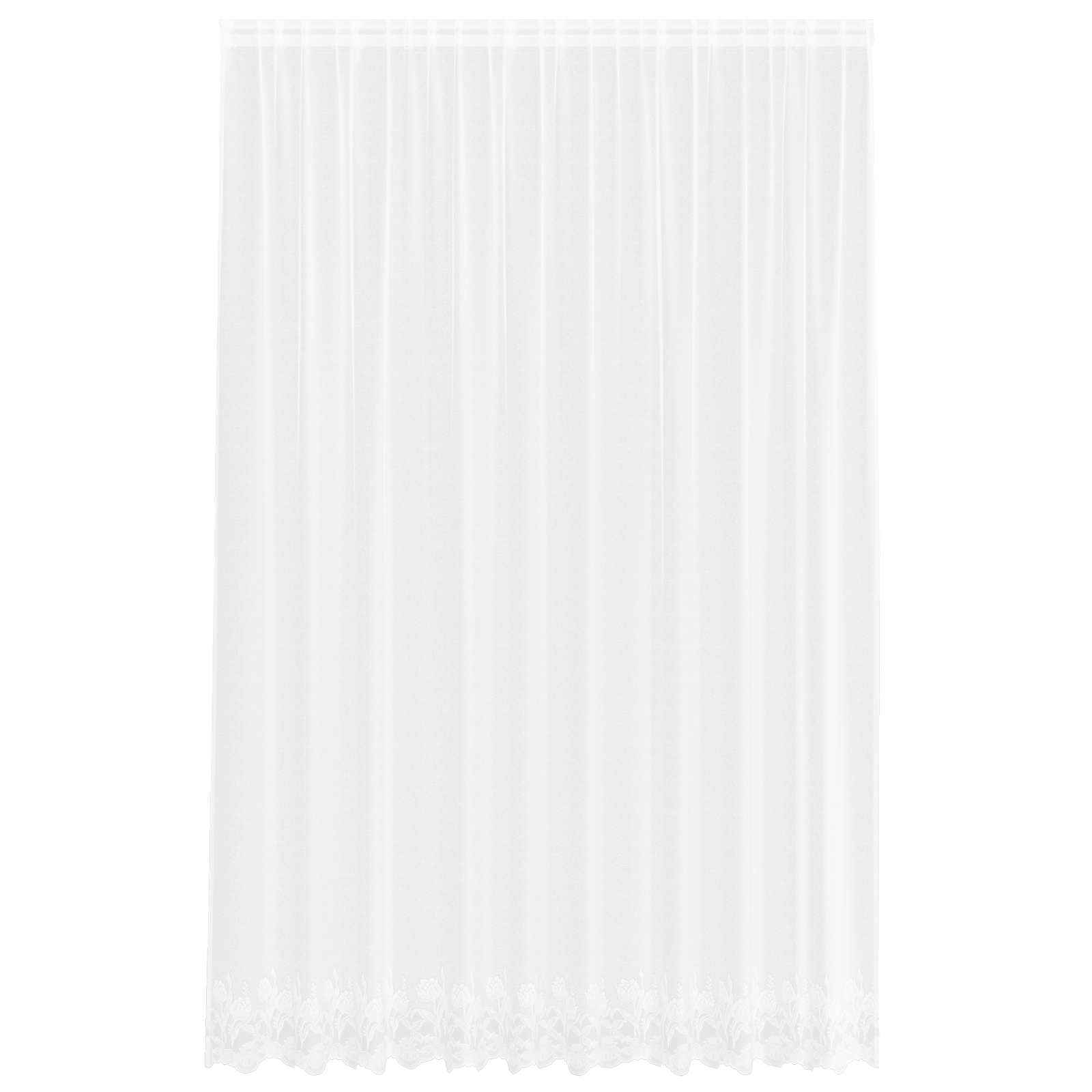 Spetsgardin Vit 260 x 300 cm Polyester