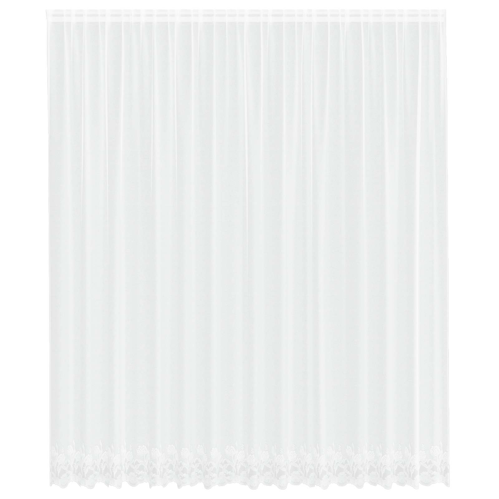 Spetsgardin Vit 400 × 300 cm Polyester
