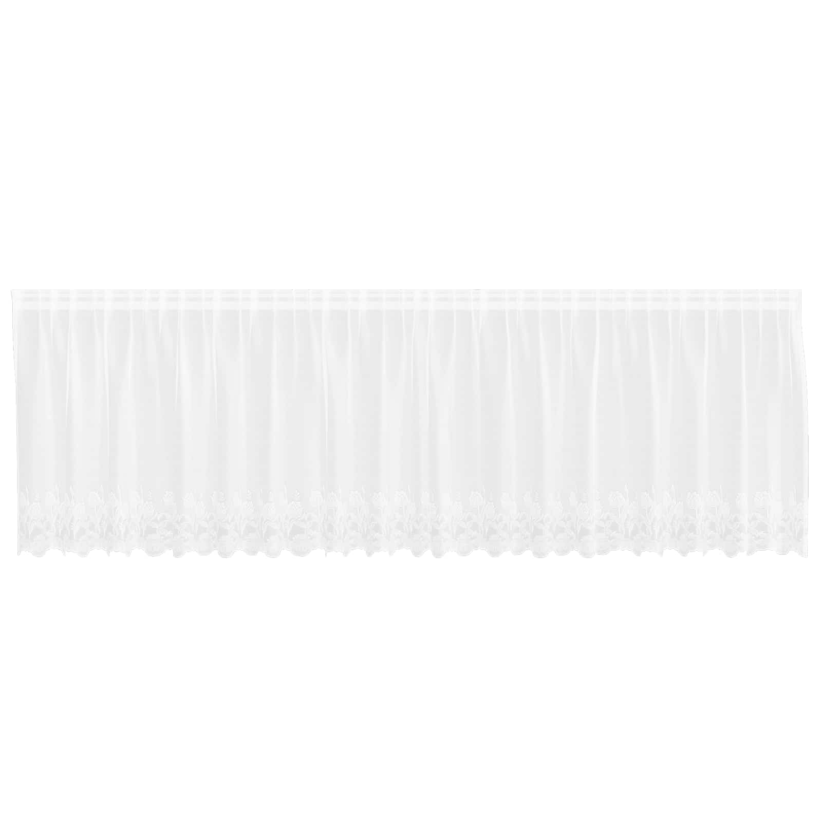 Spetsgardin Vit 80 x 500 cm Polyester