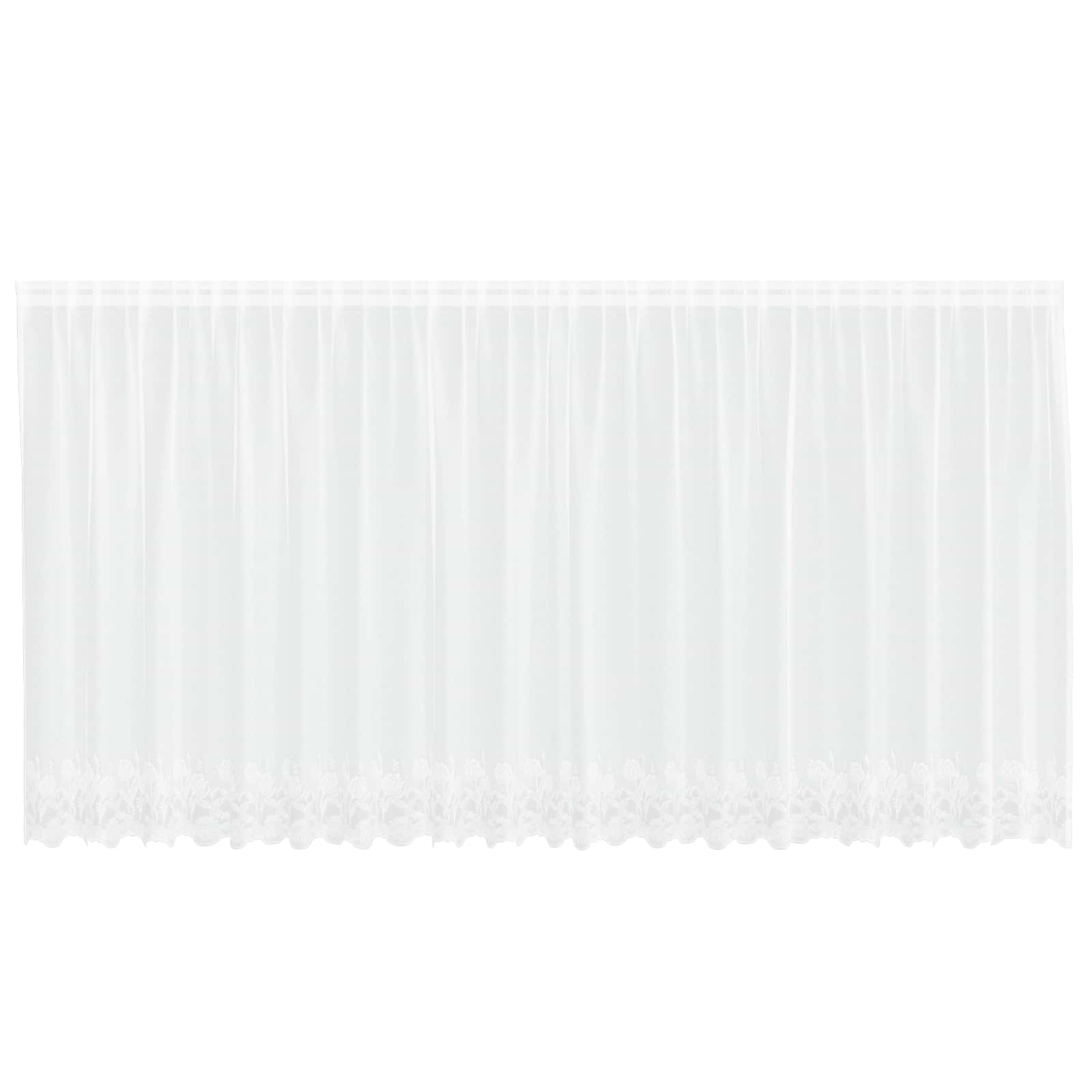 Spetsgardin Vit 180 x 500 cm Polyester