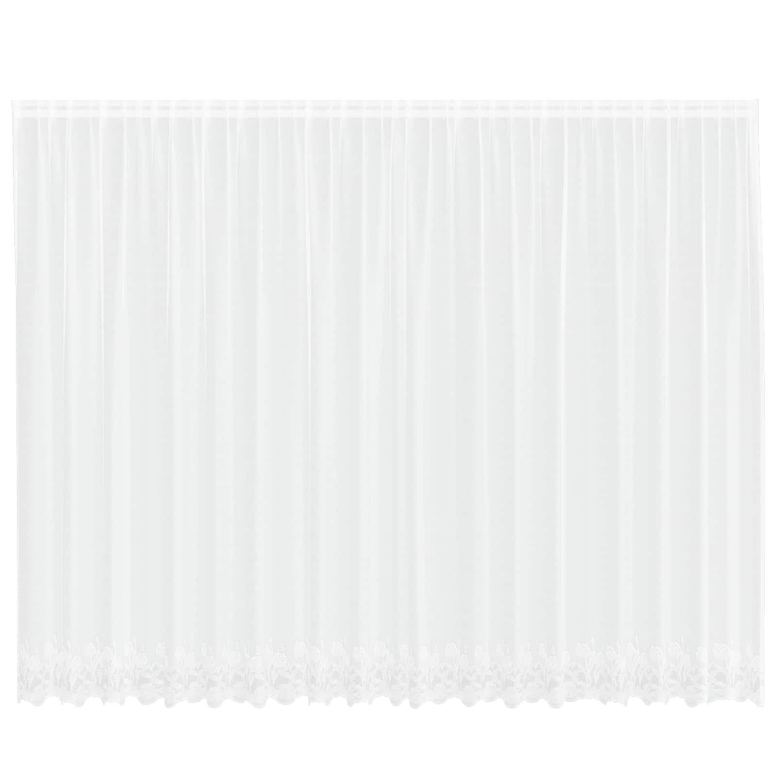Spetsgardin Vit 200 x 500 cm Polyester