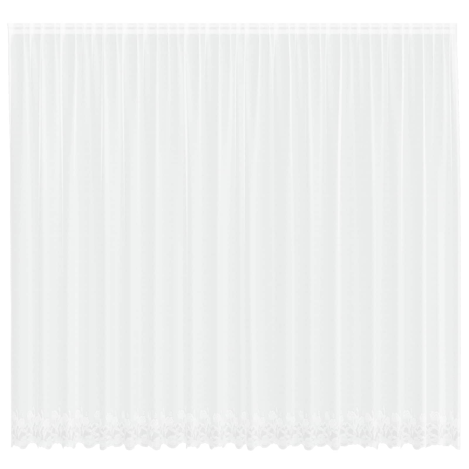 Spetsgardin Vit 280 x 500 cm Polyester