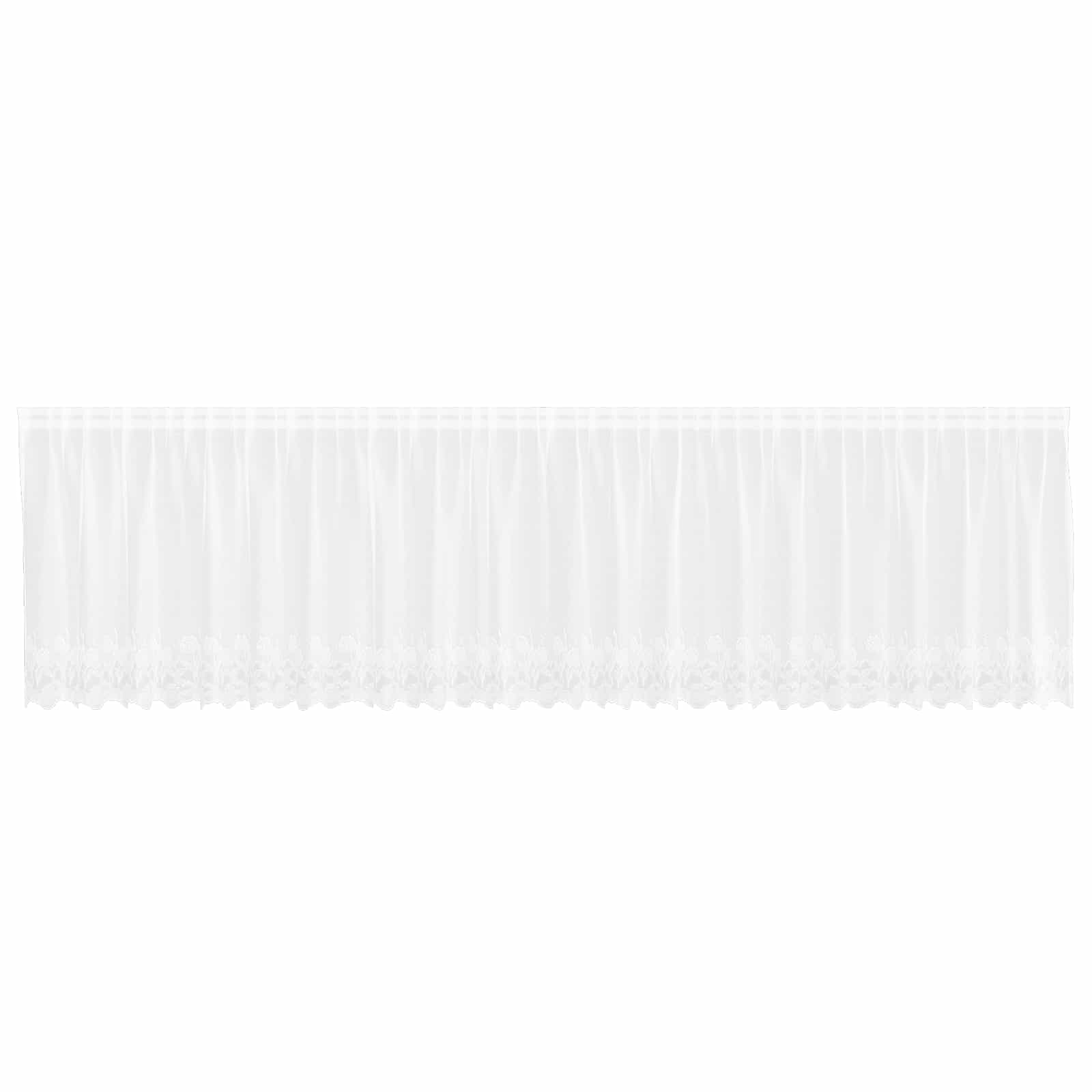 Spetsgardin Vit 600 x 100 cm Polyester