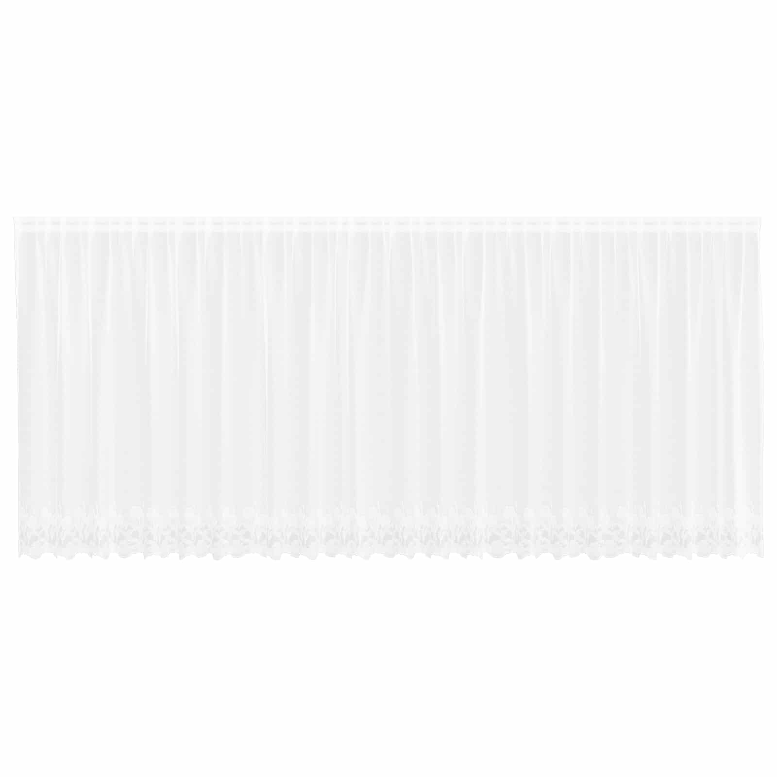 Spetsgardin Vit 180 x 600 cm Polyester