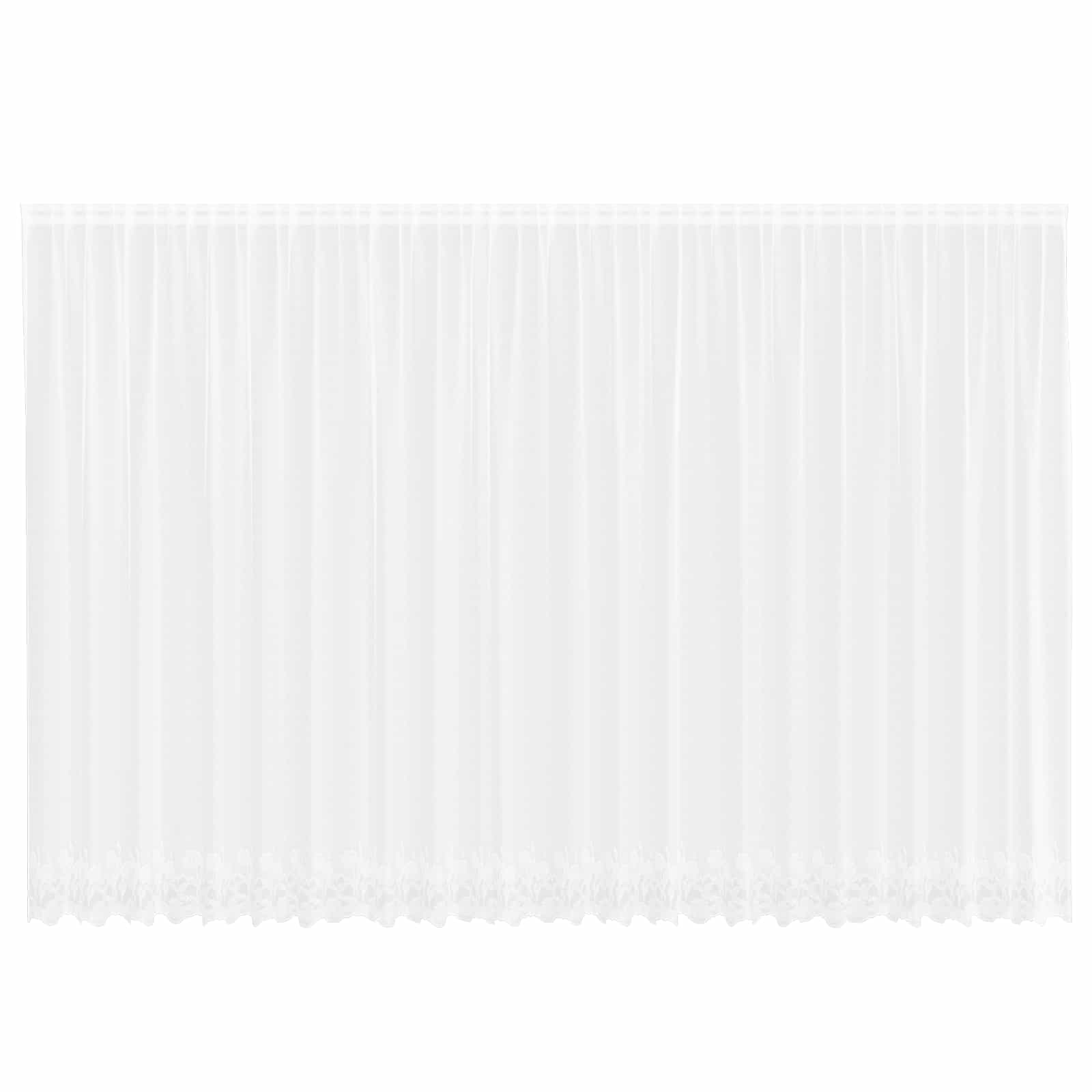 Spetsgardin Vit 220 x 600 cm Polyester