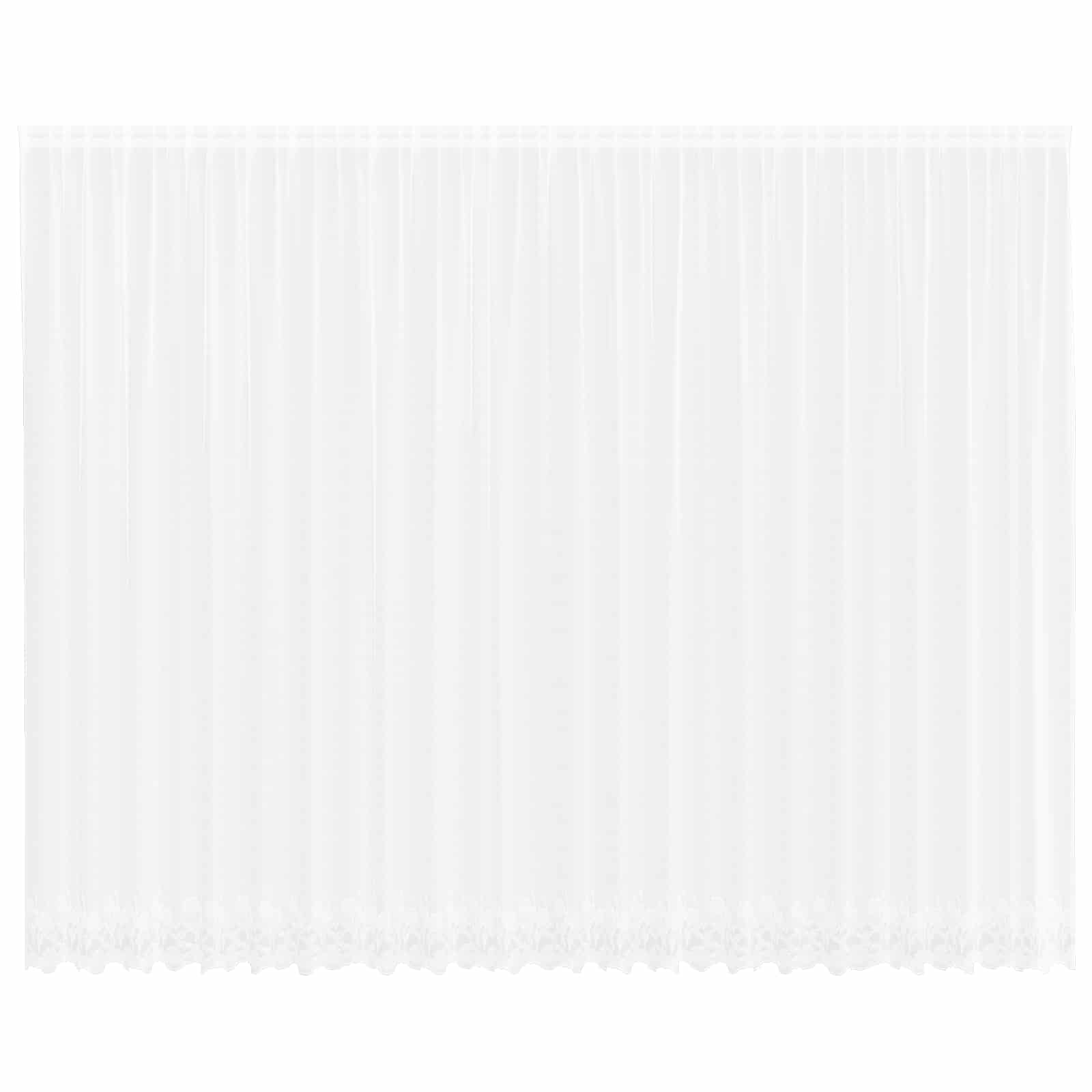 Spetsgardin Vit 280 x 600 cm Polyester