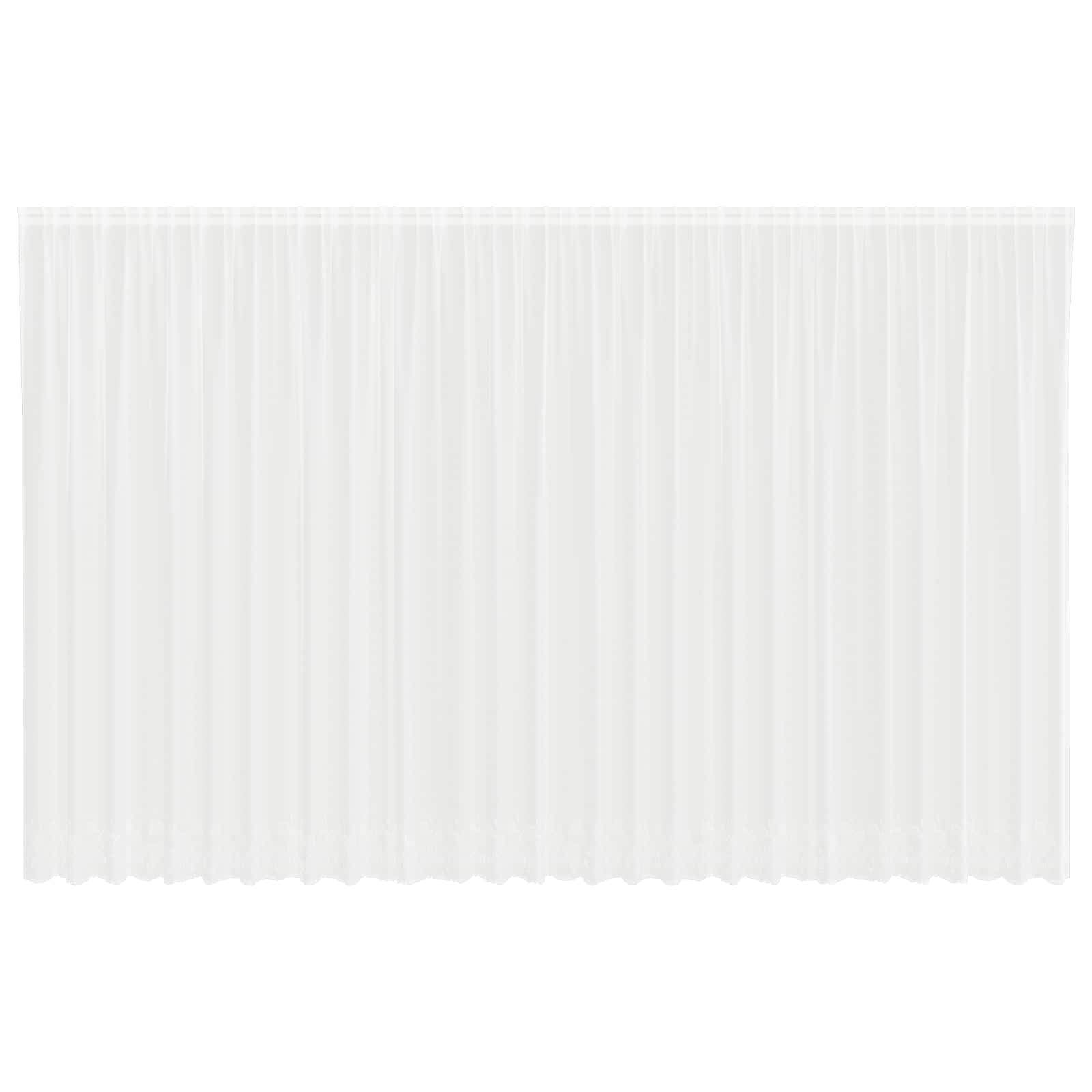 Spetsgardin Vit 300 x 750 cm Polyester
