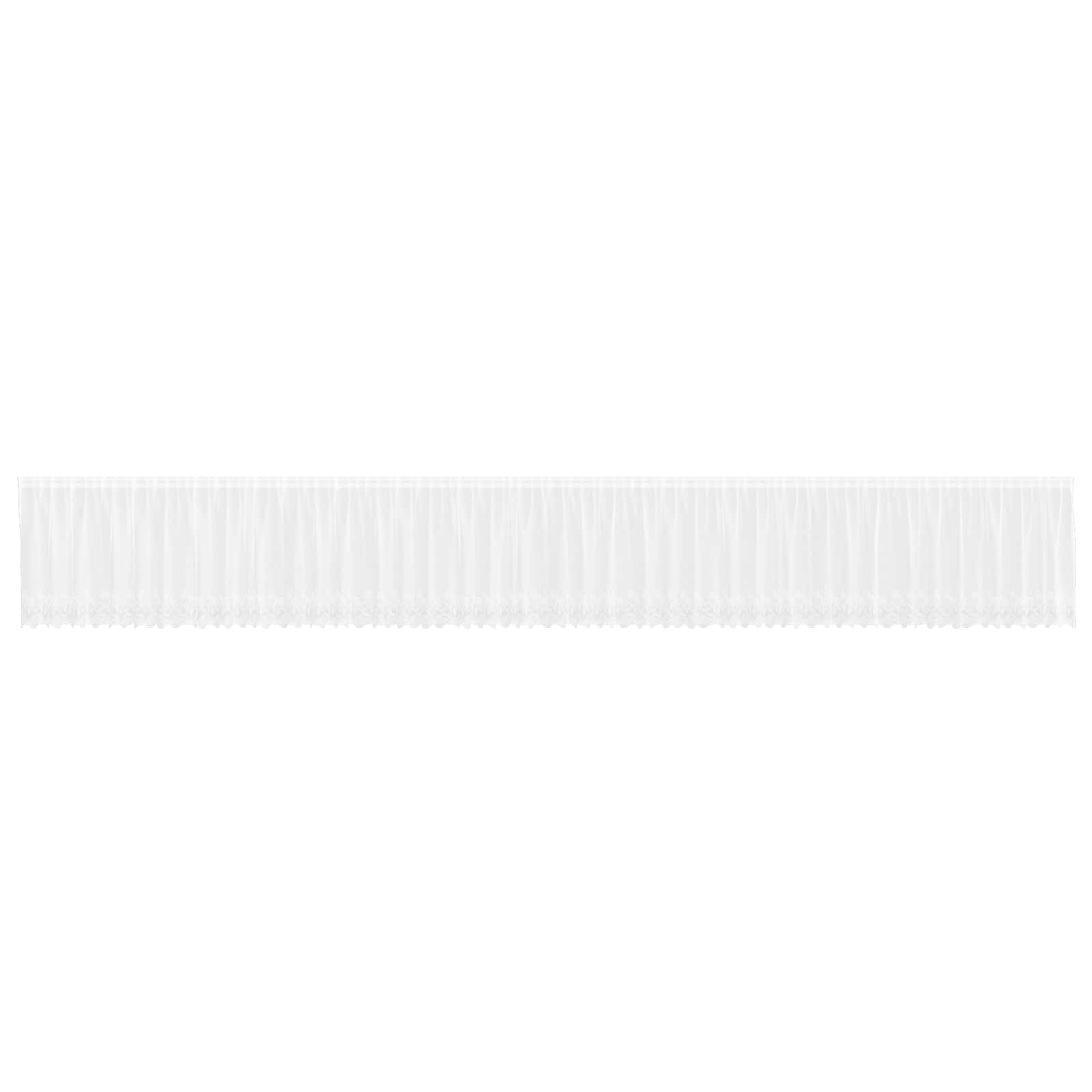 Spetsgardin Vit 100 x 1200 cm Polyester