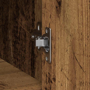 Skänk med låda gammalt trä 101x35x76 cm konstruerat trä