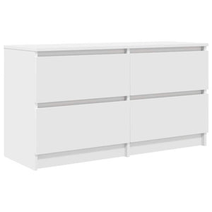 TV-bänk vit 100x35x54 cm konstruerat trä