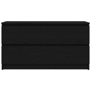 TV-bänk svart 100x35x54 cm konstruerat trä