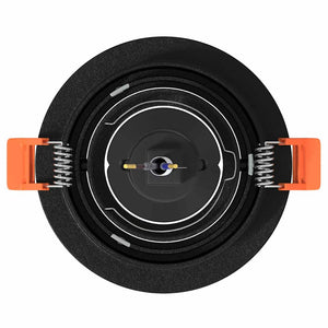 Spotlight 6 pcs Svart 9 x 9 x 2 cm Aluminium