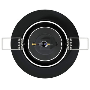 Spotlight 6 pcs Svart 9 x 9 x 2.5 cm Metall