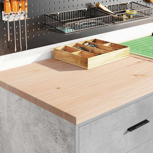 Garageskåp 2 st betong grå konstruerat trä