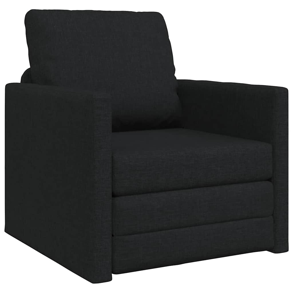 Soffsäng Svart 74 x 77 x 81 cm tyg