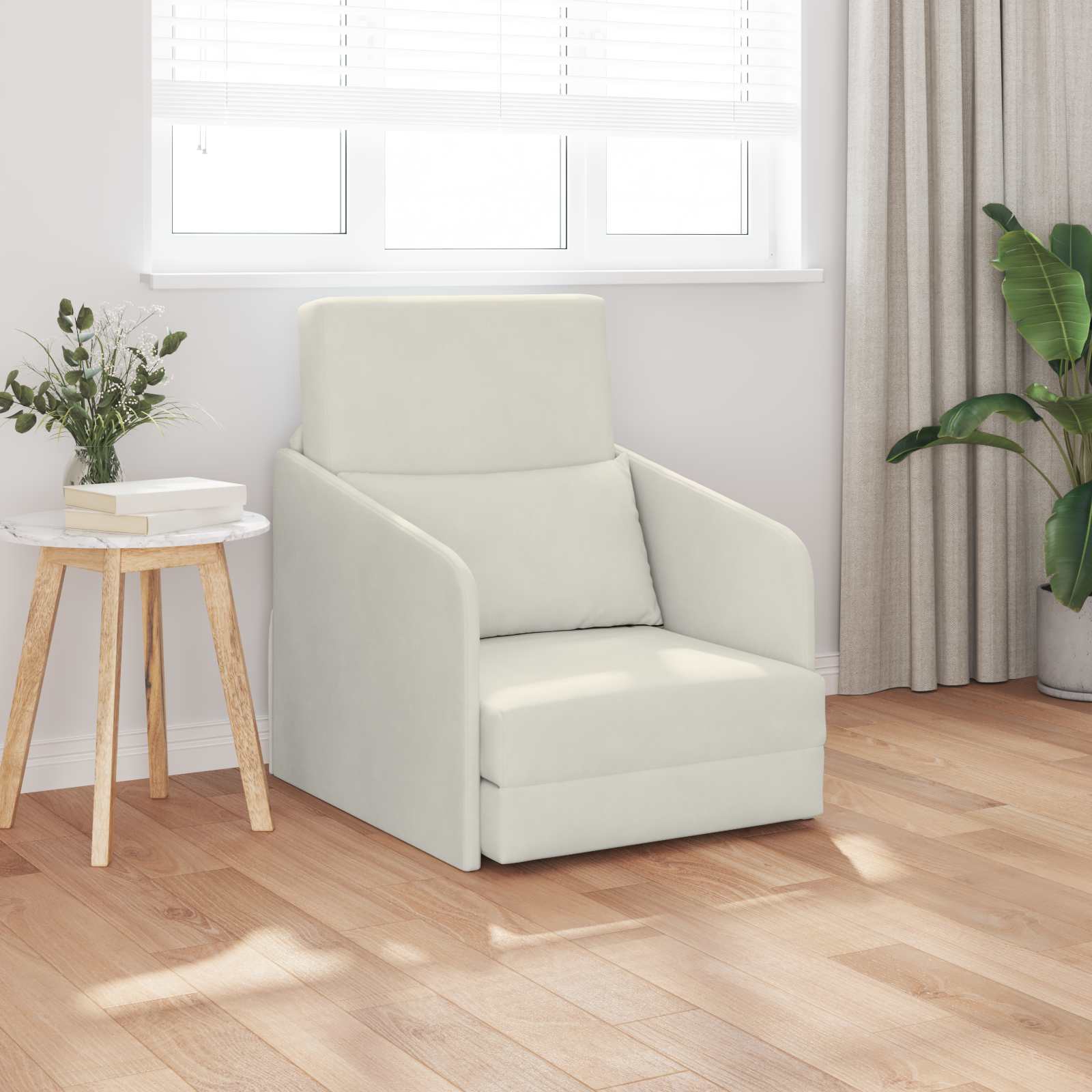 Soffsäng Kräm 65 x 80 x 83 cm Sammet