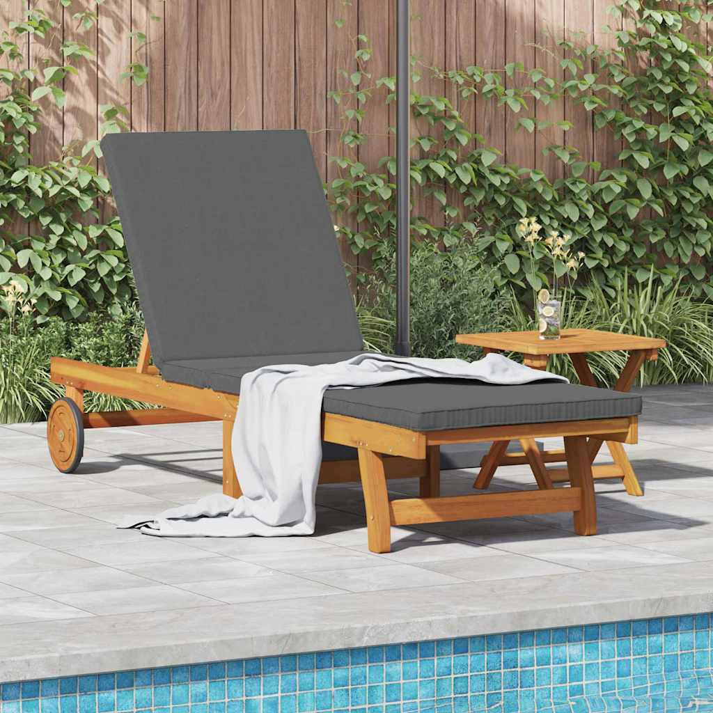 Solstol Reclining Brun 199 x 63 x 85 cm Massivt Akaciaträ