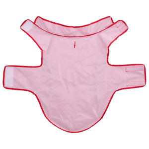 Regnrock för hundar med reflexer polyester röd XL