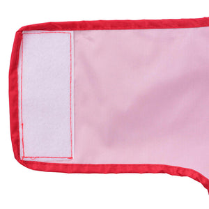 Regnrock för hundar med reflexer polyester röd 2XL