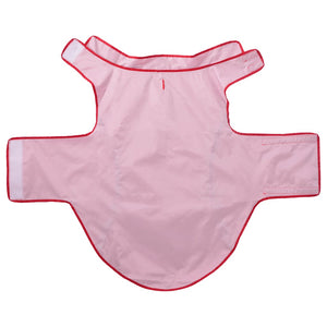 Regnrock för hundar med reflexer polyester röd 3XL