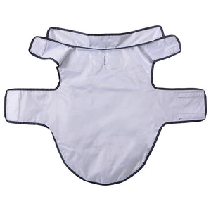 Regnrock för hundar med reflexer polyester marinblå XL