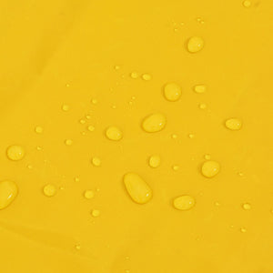 Regnrock för hundar med reflekterande remsor polyester gul 3XL